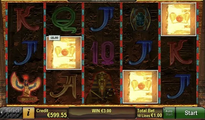 Bonusfunktion von Book of Ra Deluxe mit drei leuchtenden Scatter-Symbolen