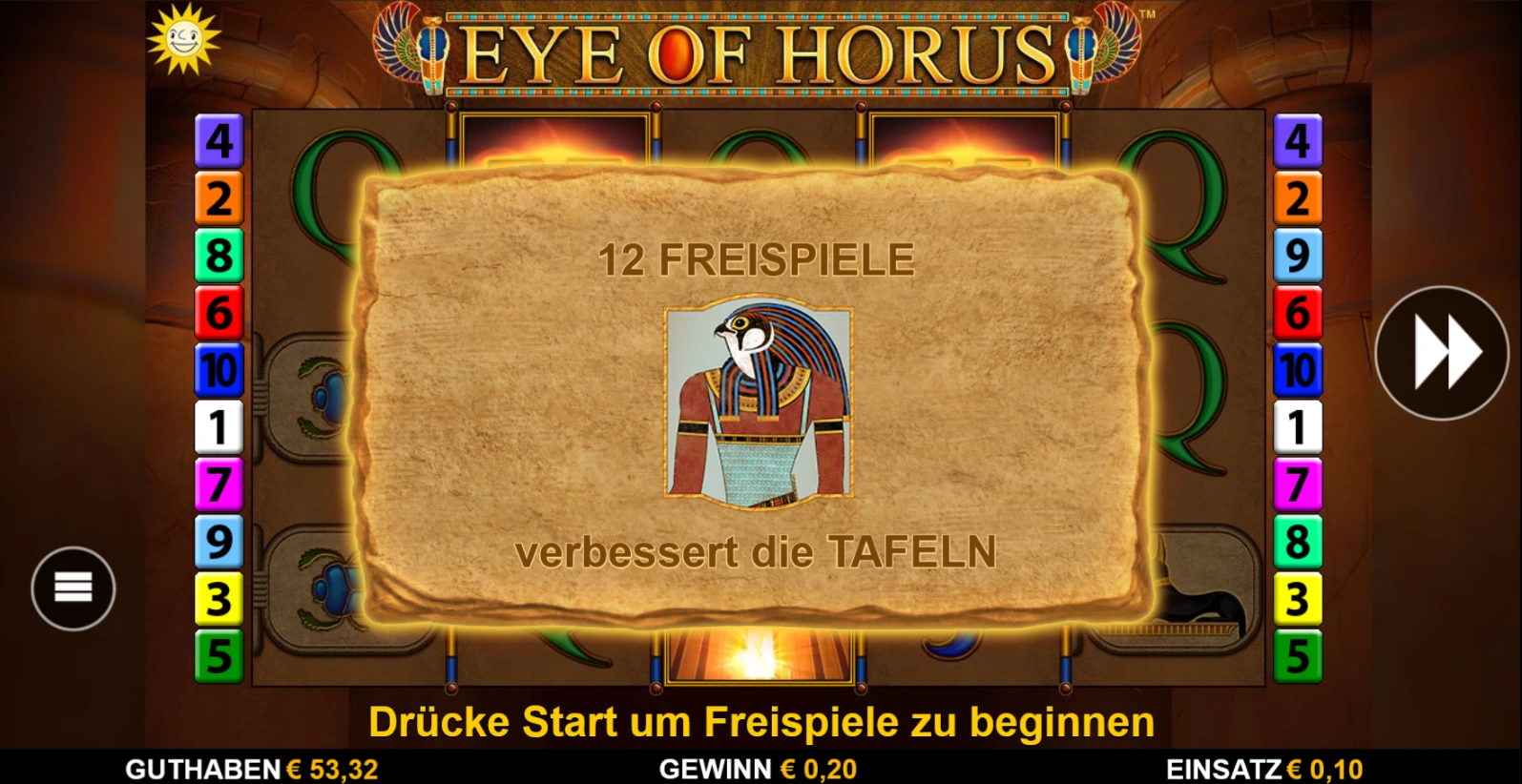Eye of Horus Alternativen Screenshot 3