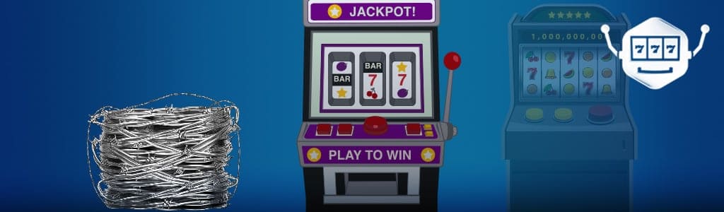 Spielautomat mit Stacheldraht