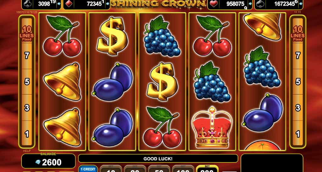 Shining Crown Spielautomat Bonus & Gewinne| DrückGlück