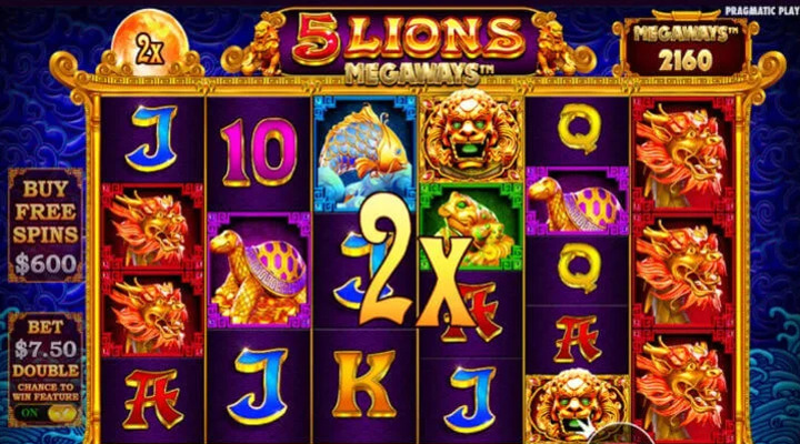 Bonus Wild machine à sous 5 Lions Megaways