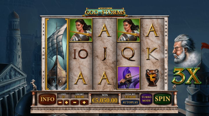 Age of the Gods - God of Storms slot symbols