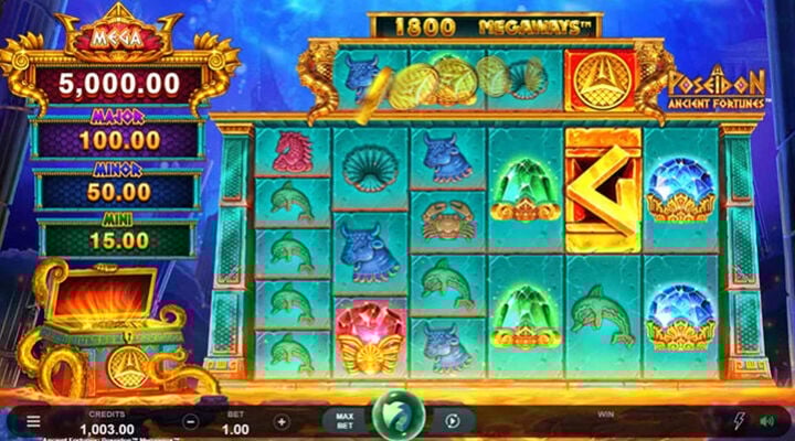 Ancient Fortunes: Poseidon Megaways machine à sous