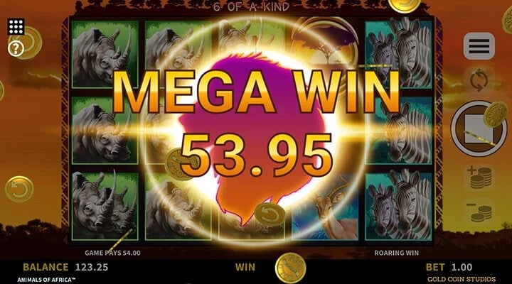 Animals of Africa Slot Screenshot