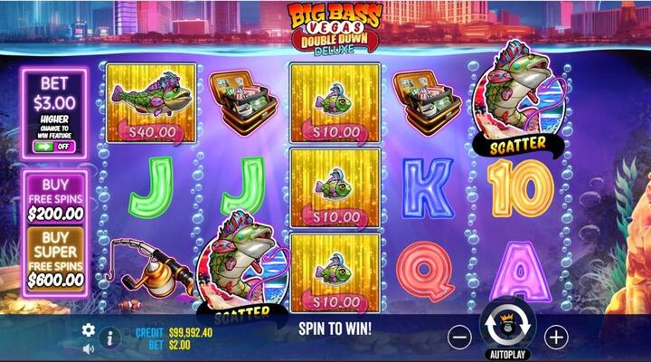 Big Bass Double Down Deluxe Slot Screenshot