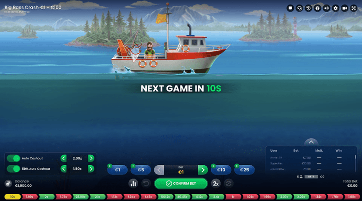 Big Bass Crash Screenshot