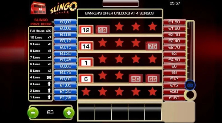 Deal or No Deal Slot Screenshot
