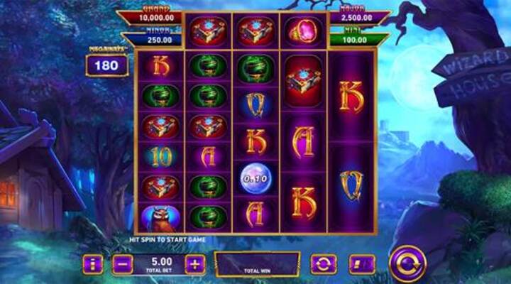 Fire Blaze Blue Wizard Megaways Slot Screenshot