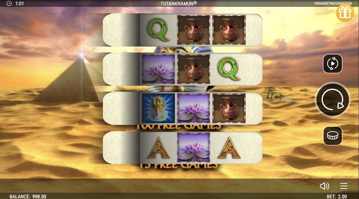 Tutankhamun Deluxe Pull Tab Screenshot 2