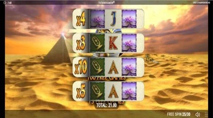 Tutankhamen Deluxe Pull Tab Screenshot 2