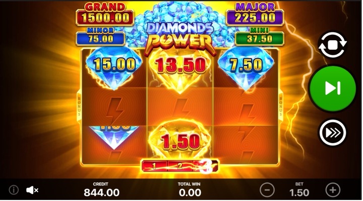 Diamonds Power Hold and Win Slot Screenshot