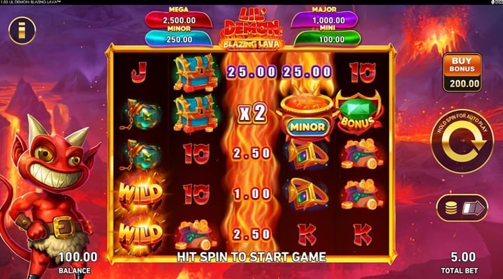 Lil Demon Blazing Lava Slot Screenshot