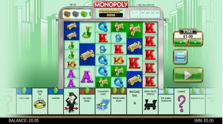 Monopoly Megaways Slot Screenshot