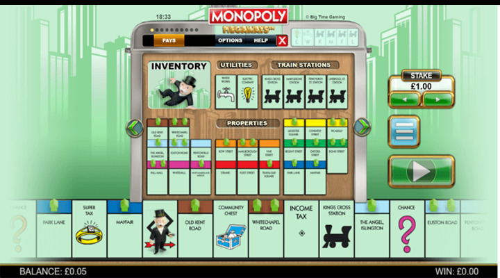 Monopoly Megaways Slot Screenshot
