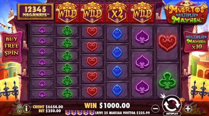 Muertos Multiplier Megaways Slot Screenshot