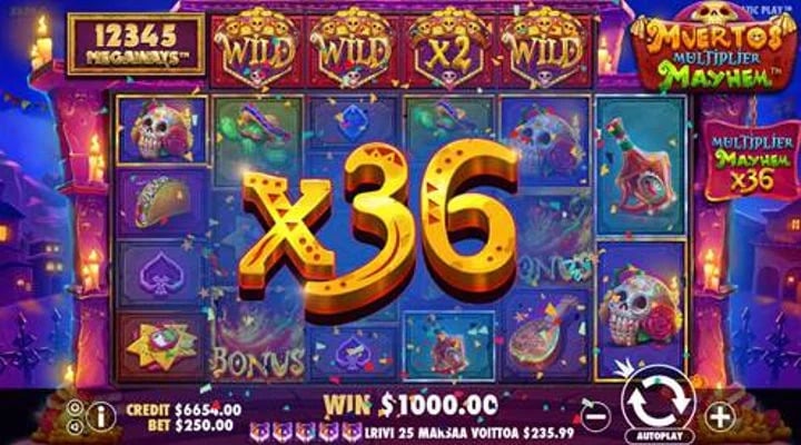 Muertos Multiplier Megaways Slot Screenshot