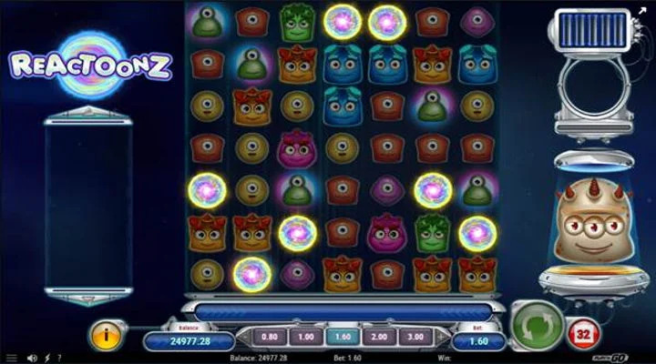 Reactoonz Slot Screenshot