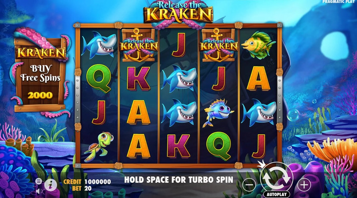 Release The Kraken Slot Screenshot