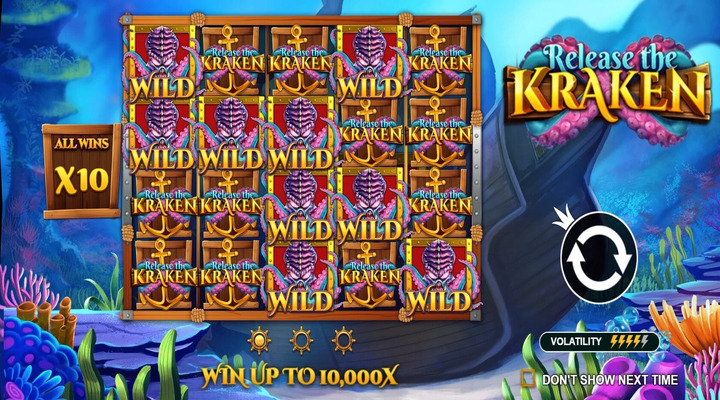 Release The Kraken Slot Screenshot
