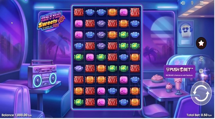 Retro Sweets Slot Screenshot
