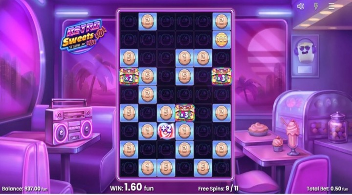 Retro Sweets Features Screenshot