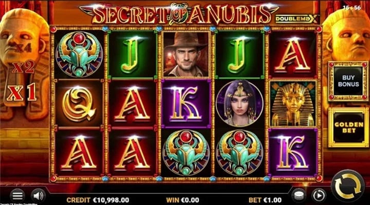 Secret of Anubis DoubleMax Slot Features Screenshot