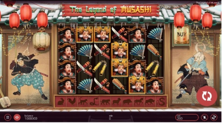 The Legend of Musashi Slot Screenshot