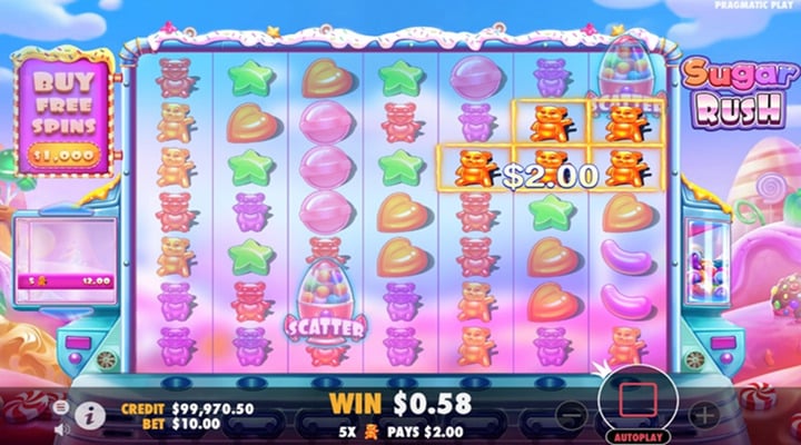 Sugar Rush Slot Screenshot