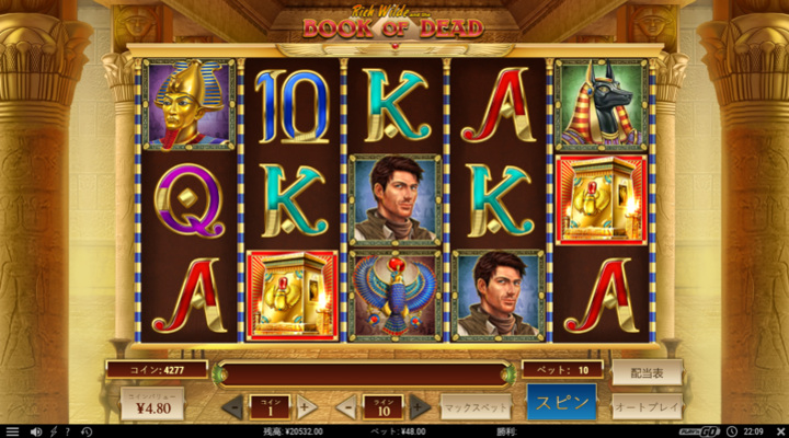 Book of Dead Slot Screenshot