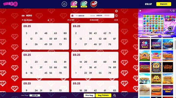 Hero Bingo Screenshot 2