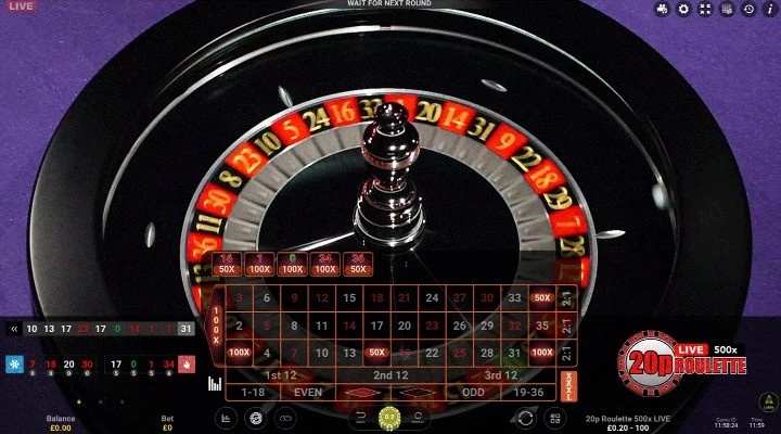 20p Roulette 500x LIVE game Screenshot 2