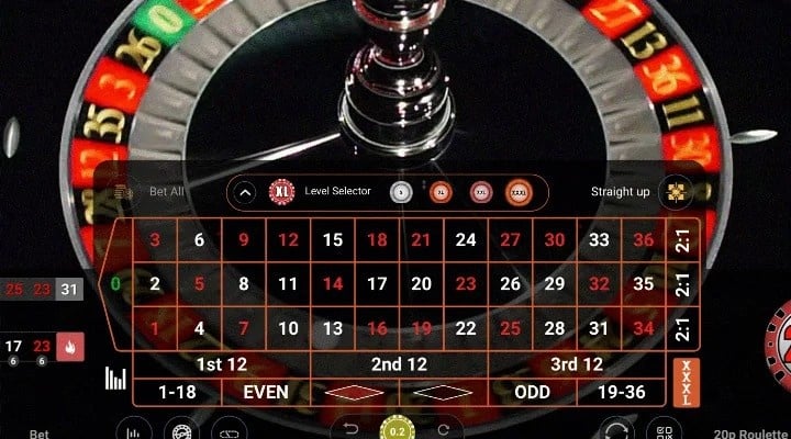 20p Roulette 500x LIVE game Screenshot 3