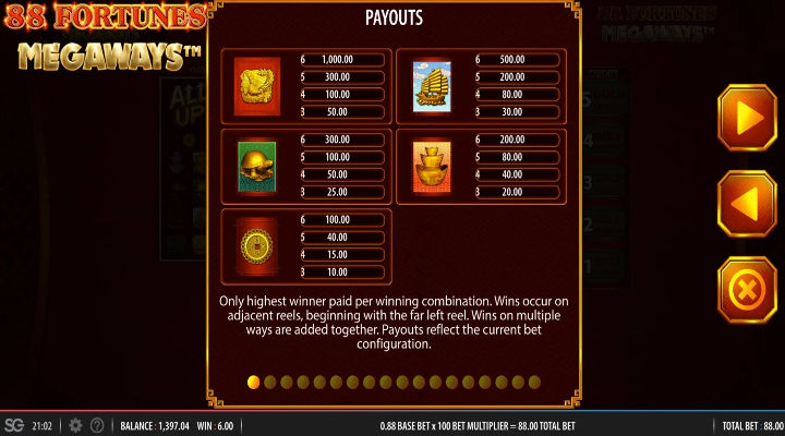 88 Fortunes Megaways Screenshot 3