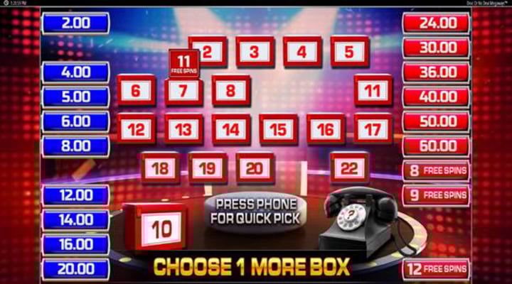 Deal or No Deal Megaways slot screenshot