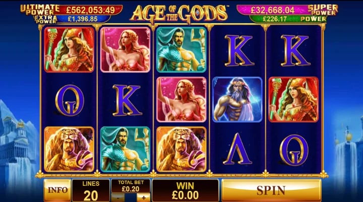 Age of the Gods Slot Screenshot