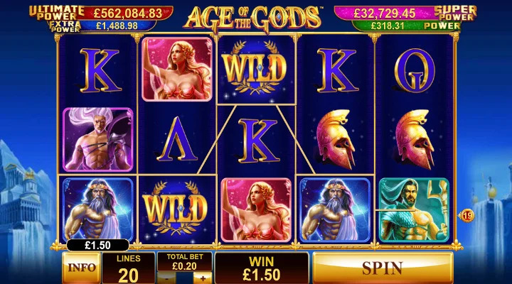 Age of the Gods Slot Screenshot