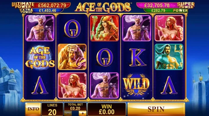 Age of the Gods Slot Screenshot