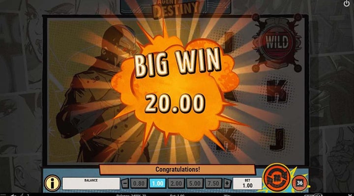 Agent Destiny slot screenshot