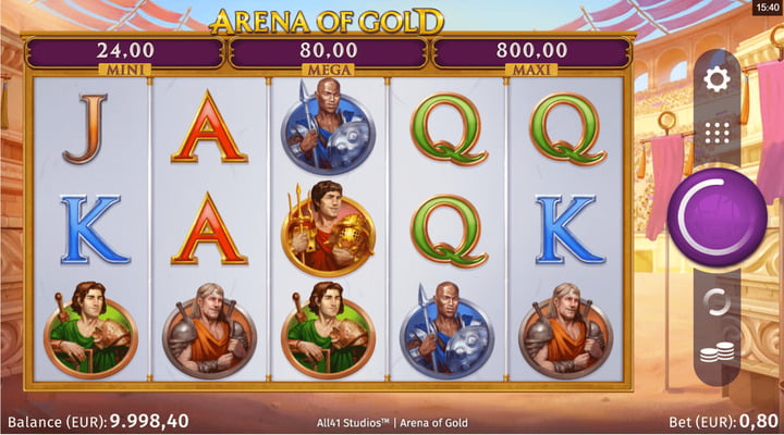 Arena of Gold Slot Screenshot