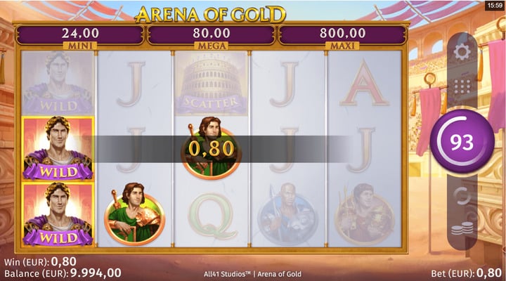 Arena of Gold Slot Screenshot