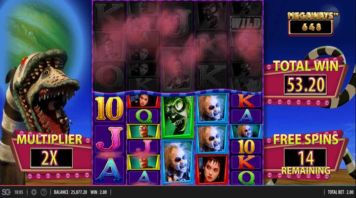  Beetlejuice Megaways Slot Screenshot