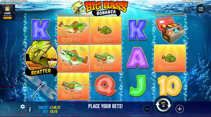 Big Bass Bonanza slot screenshot