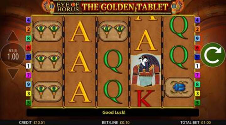 Eye of Horus: The Golden Tablet Slot Screenshot