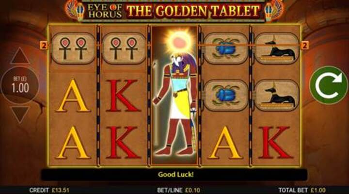 Eye of Horus: The Golden Tablet Slot Screenshot