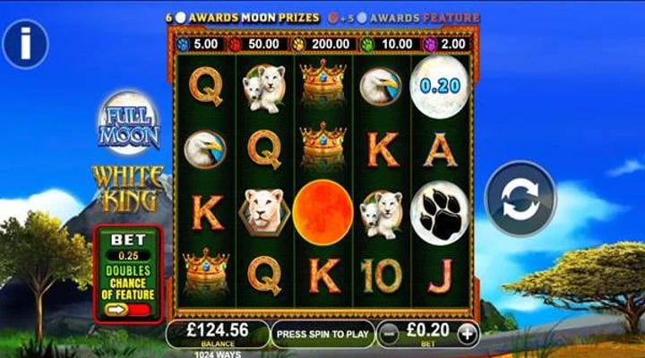 Full Moon White King Slot Screenshot