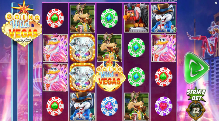 Going Wild in Vegas Wild Fight Slot Screenshot