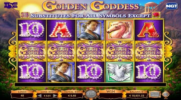 Golden Goddess Slot Screenshot