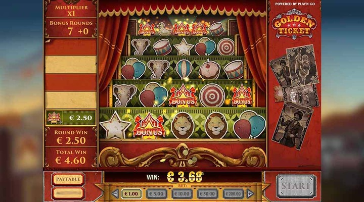 Golden Ticket Slot Screenshot