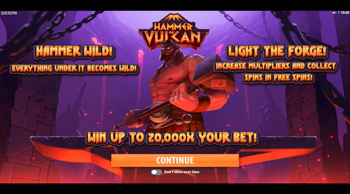 Hammer of Vulcan Slot Screenshot