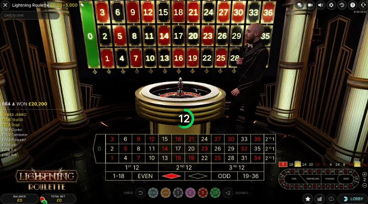Lightning Roulette Screenshot